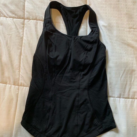 LULULEMON BLACK RACERBACK SHIRT - Picture 3 of 4